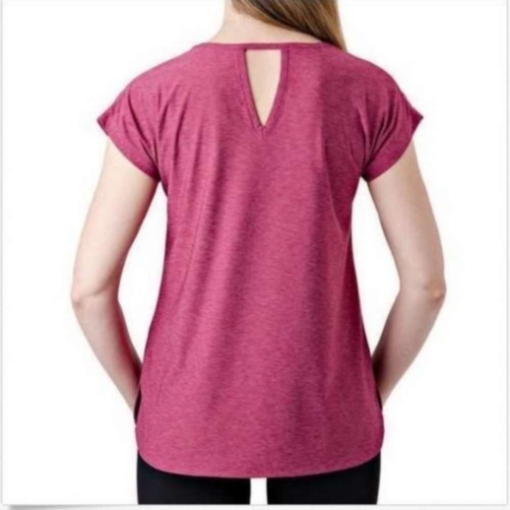 Women's Tuff Athletics Keyhole Tee T-Shirt NWT - Picture 2 of 2